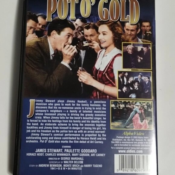 Pot o' Gold DVD James Stewart, Paulette Goddard, George Marshall Vintage Movie - Picture 4 of 5
